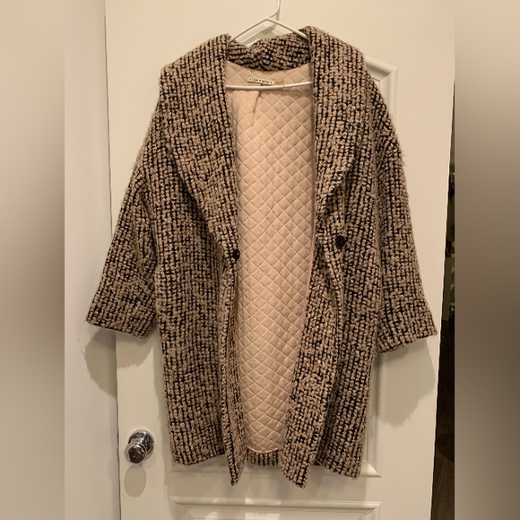 Alice + Olivia Ralter Oversized Singe-Button Coat - Dust Pink - Picture 3 of 5